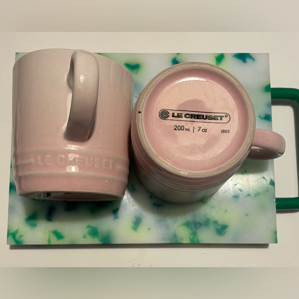 Le Creuset Soft Pink Mugs
